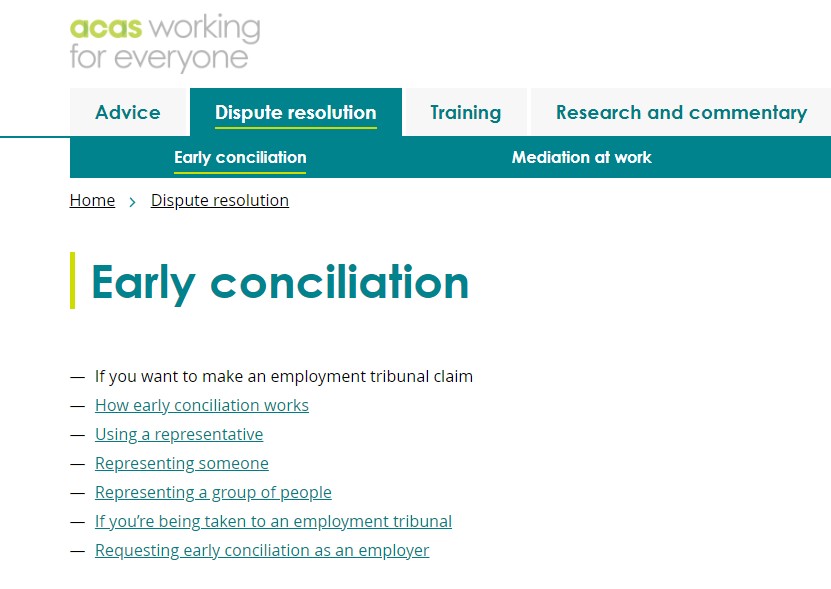 Employment Law Update – Early Conciliation | BHW Solicitors Leicester