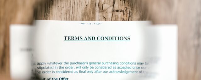 Terms and conditions